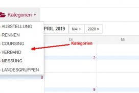 Kalender Kategorie auswählen