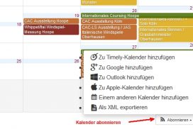 Kalender Abonniere