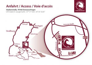 Donaueschingen Anfahrtsskizze