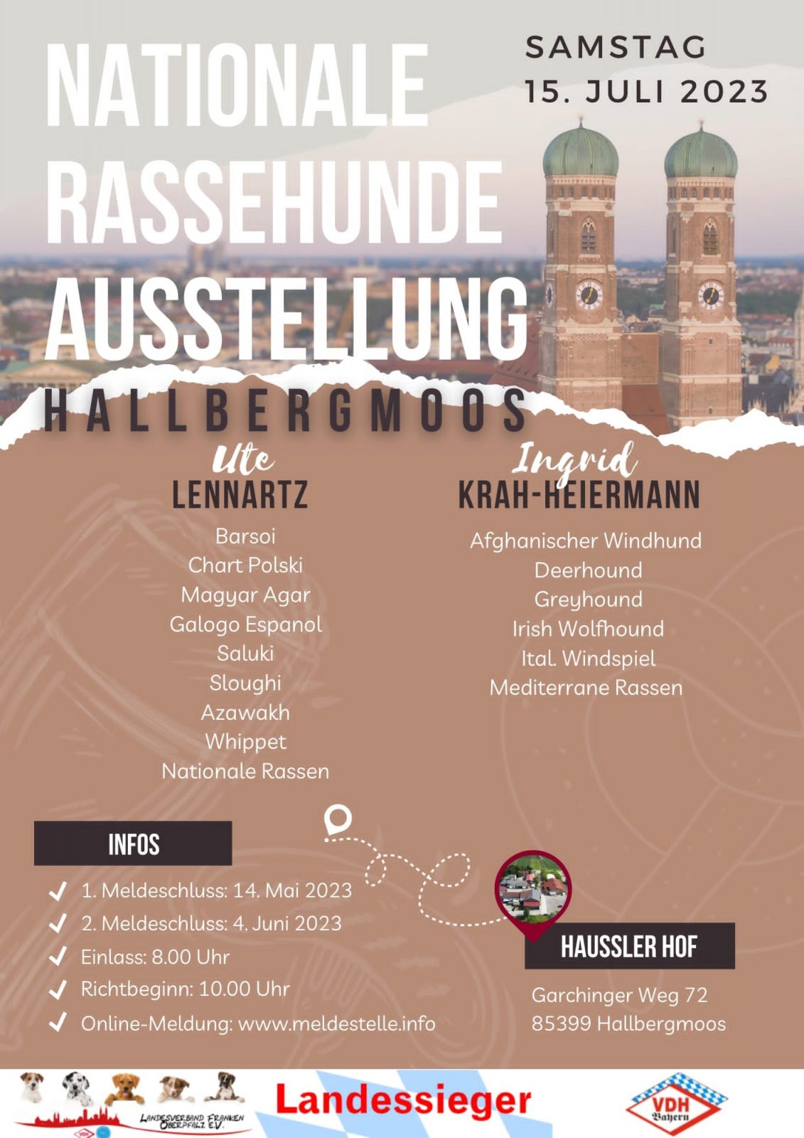 Nationale Doppel-Ausstellung Hallbergmoos 15. & 16. Juli 2023